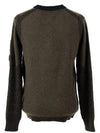 Lens Waffen Crew Neck Knit Khaki 05CMKN209A - CP COMPANY - BALAAN 7