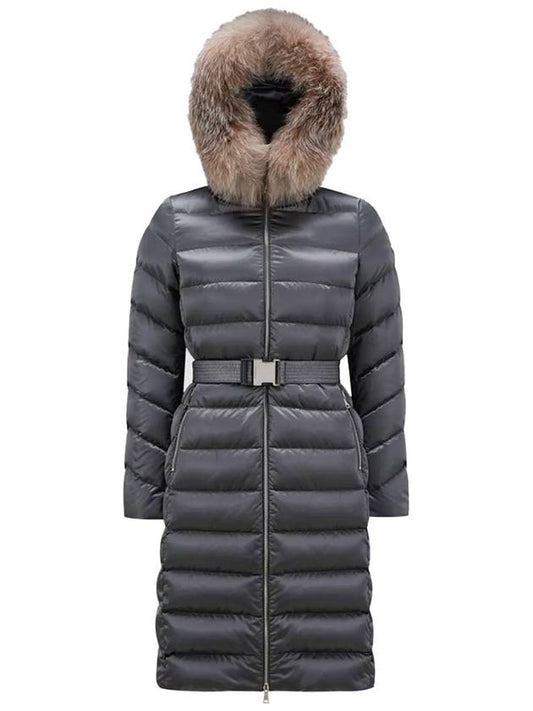 LEERSIE long down jacket dark gray H2 093 1C00066 59685 - MONCLER - BALAAN 1