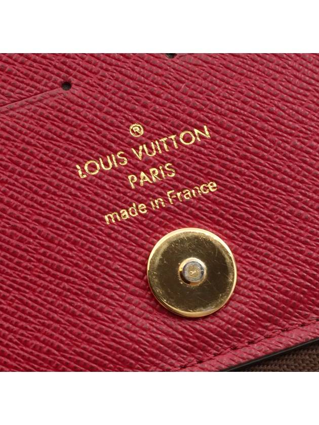 Monogram Canvas Fuchsia Port Adel Long Wallet - LOUIS VUITTON - BALAAN 10