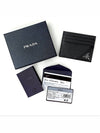 Saffiano Leather Card Wallet Black - PRADA - BALAAN 9