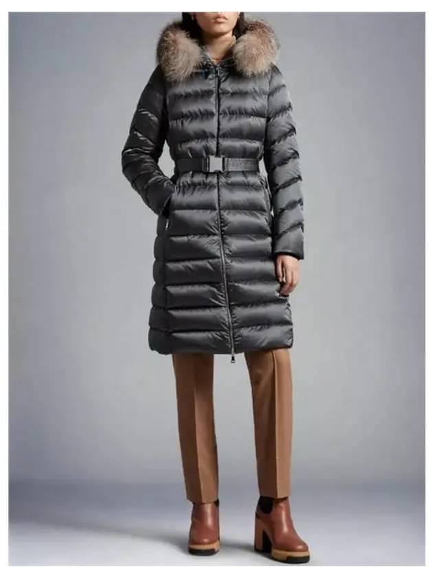 LEERSIE long down padding dark gray - MONCLER - BALAAN 5