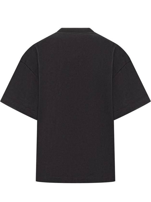 Logo Print Short Sleeve T-Shirt Black - JIL SANDER - BALAAN 3