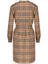 Women's Vintage Check Belt Midi Dress Beige - BURBERRY - BALAAN 4