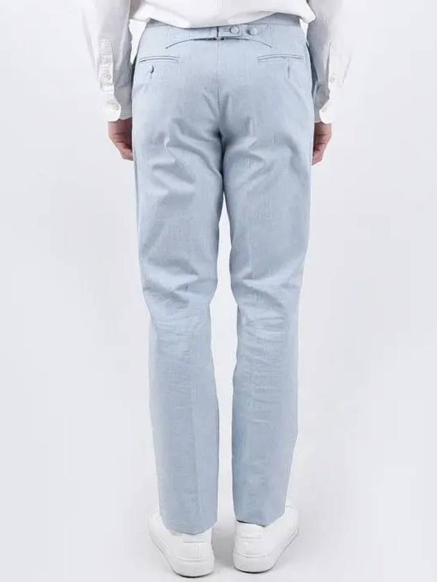 Sky blue chino pants MTU185A - THOM BROWNE - BALAAN 3