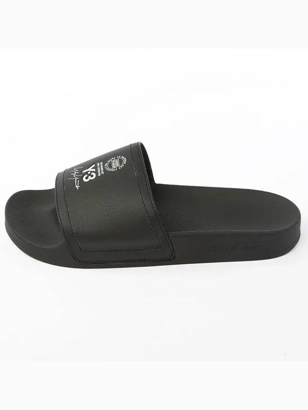 Adilette Logo Slippers Black - Y-3 - BALAAN 4