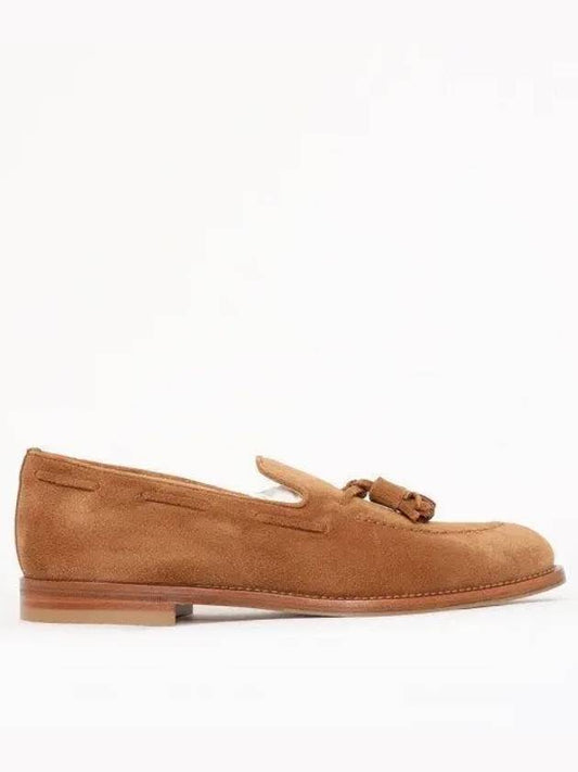 Tassel Decorated Suede Loafers Brown - BRUNELLO CUCINELLI - BALAAN 2