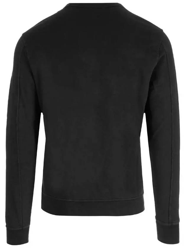 Lens Wappen Cotton Sweatshirt Black - CP COMPANY - BALAAN 4