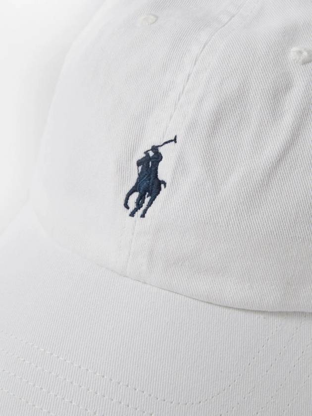 Embroidered Pony Ball Cap White - POLO RALPH LAUREN - BALAAN 4