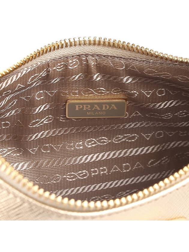 Re-Edition Saffiano Leather Mini Bag Platinum - PRADA - BALAAN 11