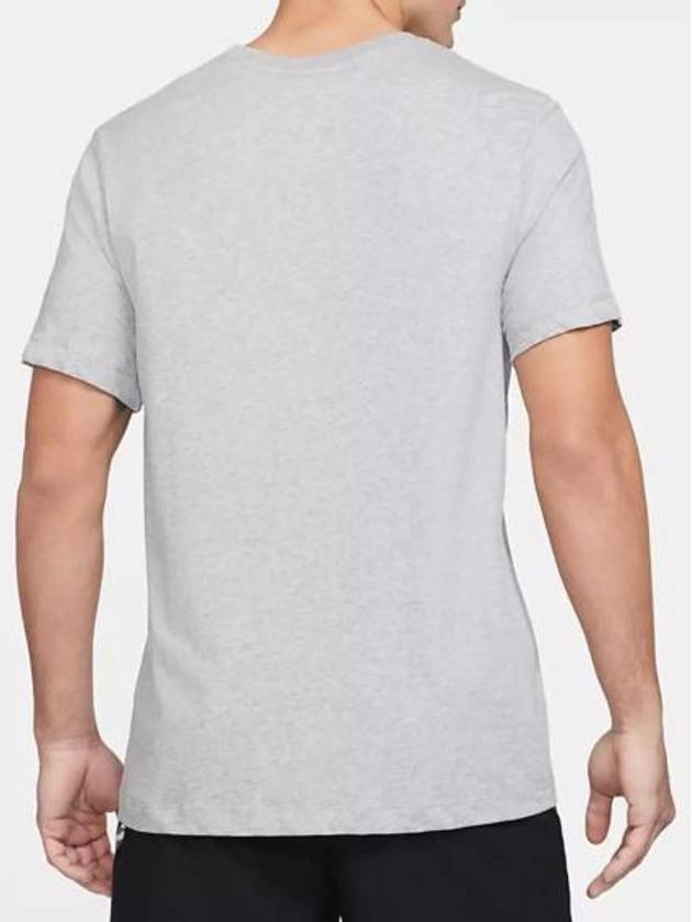 Swoosh Dri Fit Cotton Short Sleeve T-Shirt Grey - NIKE - BALAAN 3