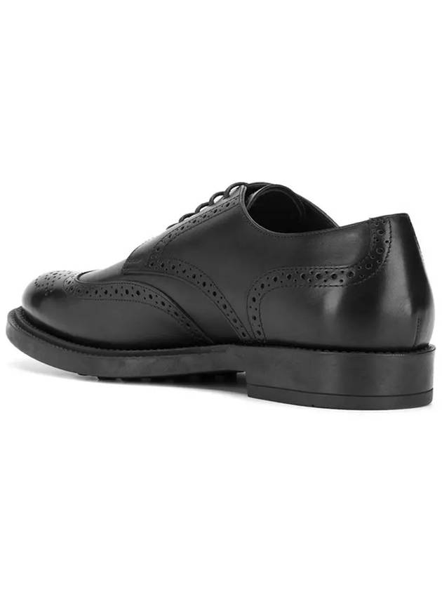 Men's Brogue Derby Shoes Black - TOD'S - BALAAN.