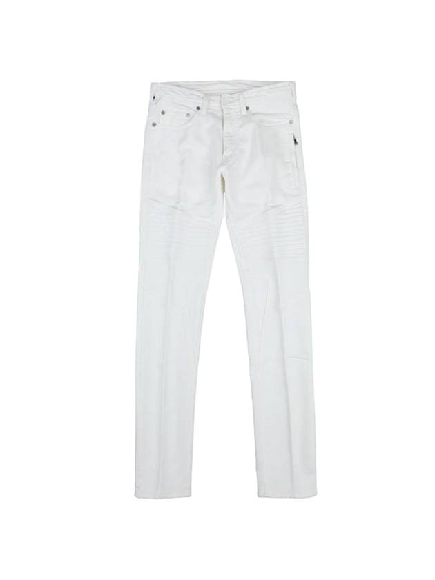 Men's Skinny Fit Biker Jeans White - NEIL BARRETT - BALAAN 1