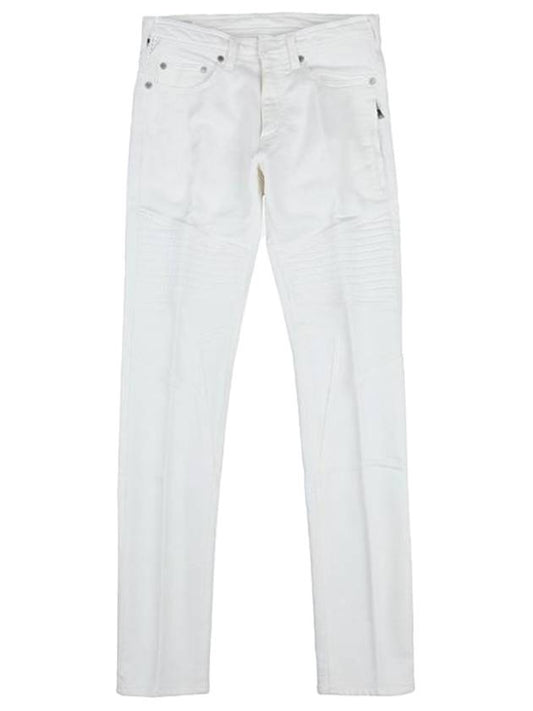 Men's Skinny Fit Biker Jeans White - NEIL BARRETT - BALAAN 1