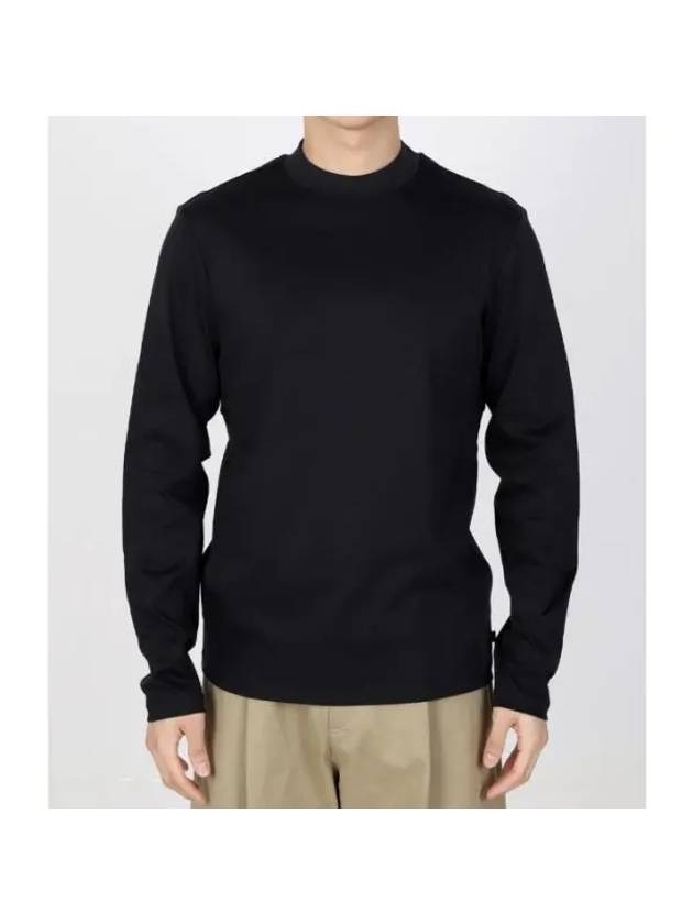 ACE MOCK NECK LS T SHIRT FMJT10072 9999 Men's Ace Mock Neck Long Sleeve T-Shirt - J.LINDEBERG - BALAAN 1