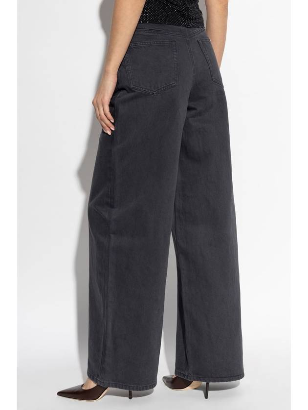 Self Portrait Wide Leg Jeans, Women's, Grey - SELF PORTRAIT - BALAAN 4