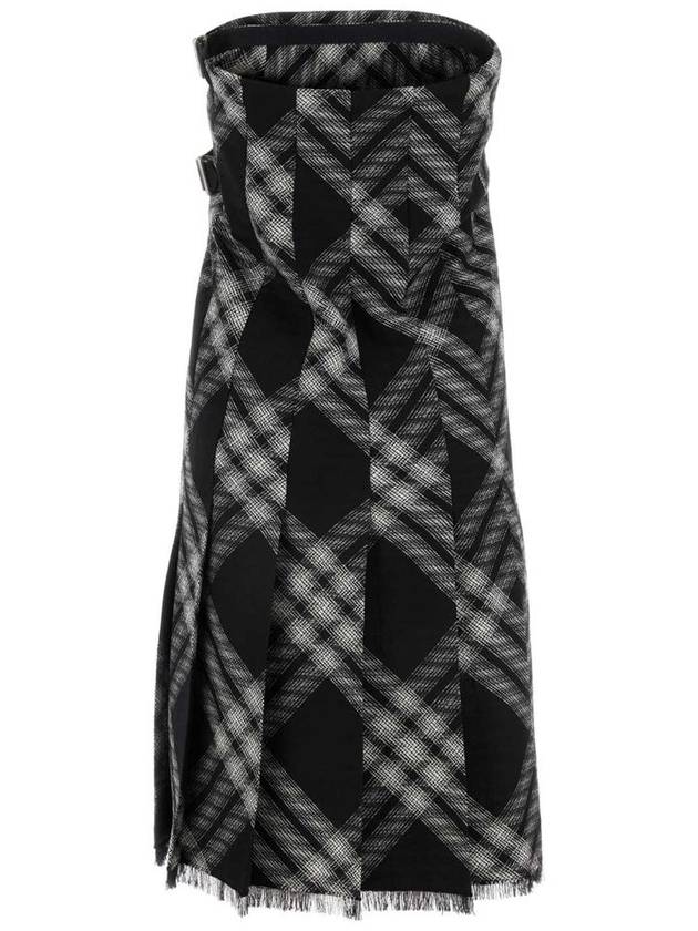 24 ss Wool KILT Dress WITH Check Motif 8083033A7680 B0651009600 - BURBERRY - BALAAN 3