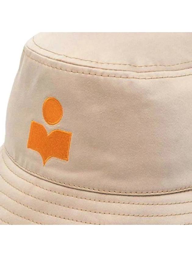 Hailey Embroidered Logo Bucket Hat Beige - ISABEL MARANT - BALAAN 5