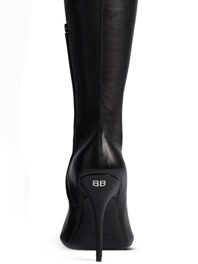 Avenue Nappa Leather Long Boots Black - BALENCIAGA - BALAAN 5