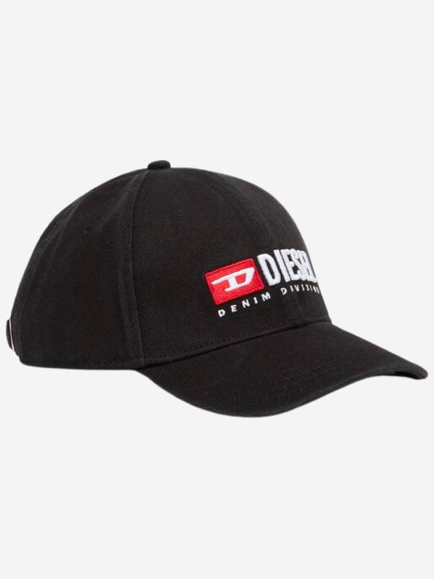 Corry Div Wash Logo Embroidery Base Ball Cap Black - DIESEL - BALAAN 2