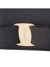 Women's Vara Bow Bicycle Wallet 22 D515 NERO CALF 0725300 - SALVATORE FERRAGAMO - BALAAN 6