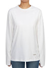 Logo Plaque Cotton Long Sleeve T-shirt White - JIL SANDER - BALAAN 2