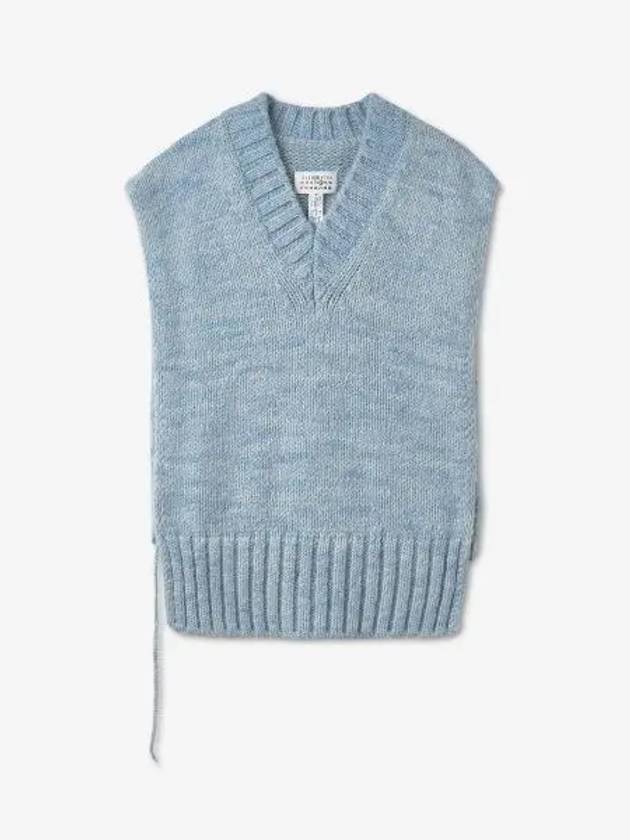 Botanical Dye Knit Vest Pale Blue - MAISON MARGIELA - BALAAN 2