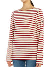 Minquiers Modern Stripe Long Sleeve T-Shirt Ecru Persan - SAINT JAMES - BALAAN 8