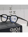 Blue light blocking glasses frame TF6013KB 001 square black horn rim Asian fit expert - TOM FORD - BALAAN 2