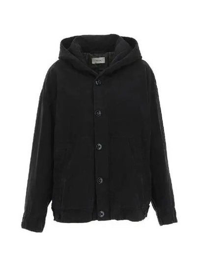 Oversized Hooded Jacket Black - LEMAIRE - BALAAN 2