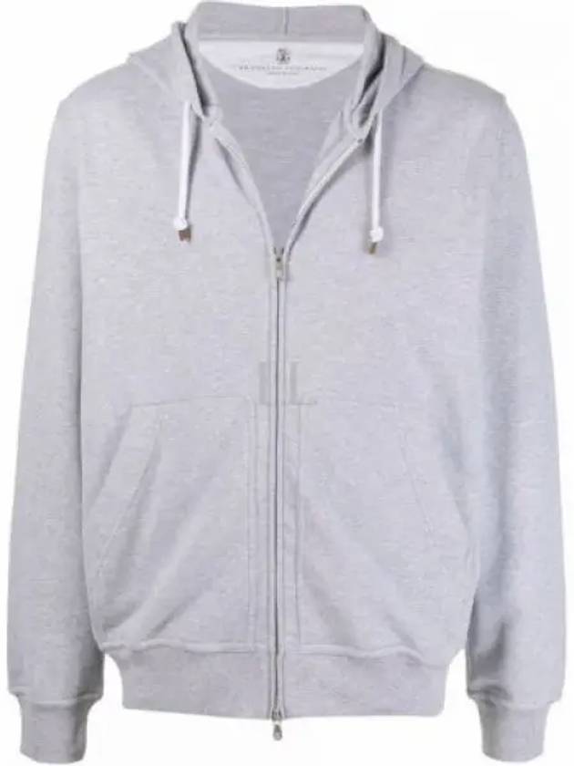 Zip-Up Hoodie Grey - BRUNELLO CUCINELLI - BALAAN 2