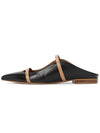 Marlon Sulzer MAUREEN FLAT 20 BLACK NUDE Women s Mule Shoes - MALONE SOULIERS - BALAAN 4