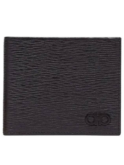 Gancini Half Wallet Black - SALVATORE FERRAGAMO - BALAAN 2