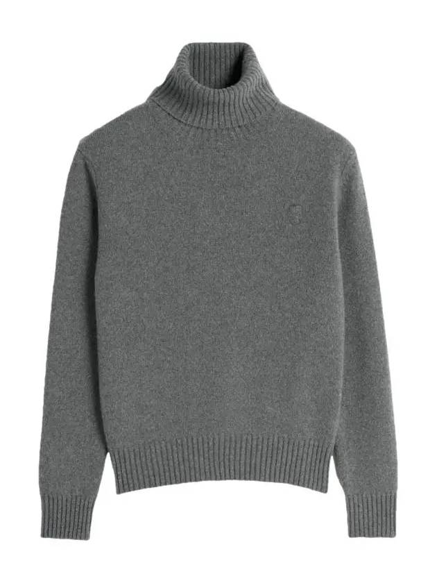 Cashmere Turtleneck Grey - AMI - BALAAN 2