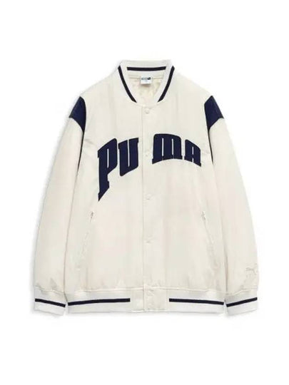 The Fanbase Varsity Bomber Jacket White - PUMA - BALAAN 2