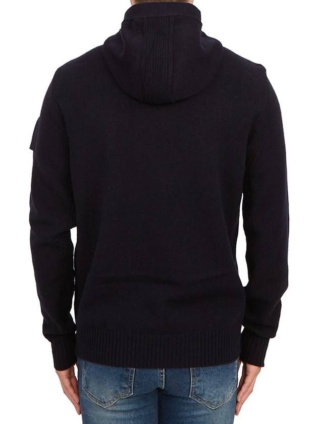 Metropolis Hooded Knit Top Navy - CP COMPANY - BALAAN 5