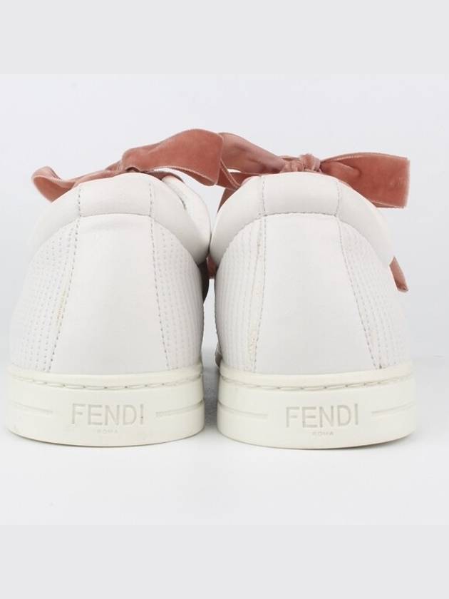 Velvet ribbon logo sneakers 36 230 - FENDI - BALAAN 3