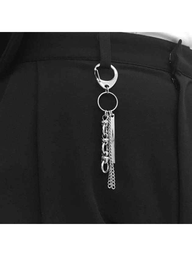 Pants Chain Key Ring Bag Key Ring Decoration Surgical Steel Key Holder Silver - BASSCLEF - BALAAN 1