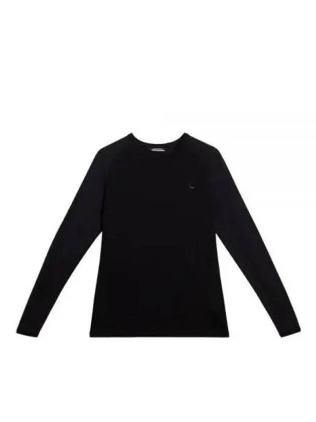 Women's Bella Wool Long Sleeve T-Shirt Black - J.LINDEBERG - BALAAN 2