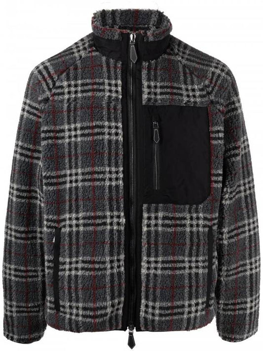 Vintage Check Fleece Jacket - BURBERRY - BALAAN.