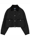 Re-Nylon Cropped Jacket Black - PRADA - BALAAN 2