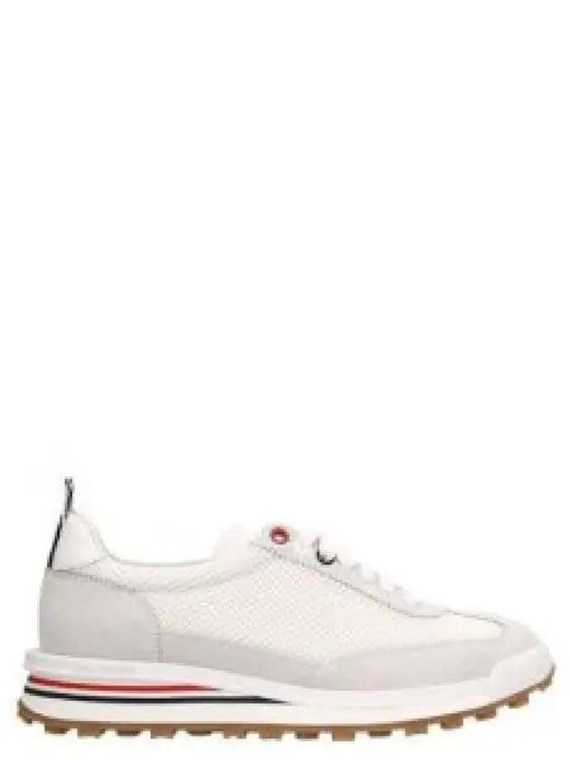 Thom Women Browne Nylon Tech Runner Low Top Sneakers Grey White - THOM BROWNE - BALAAN 2