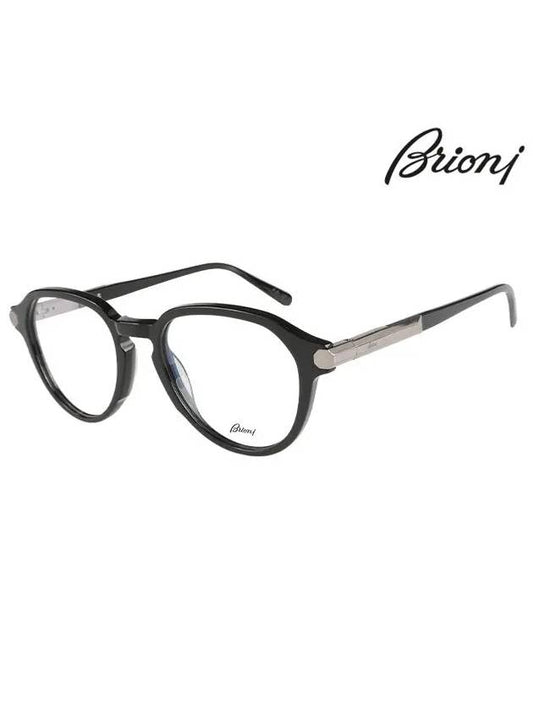 Eyewear Round Acetate Glasses Black - BRIONI - BALAAN 2