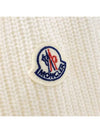 Women's Padded Wool Zip-Up Cardigan Ivory - MONCLER - BALAAN 11