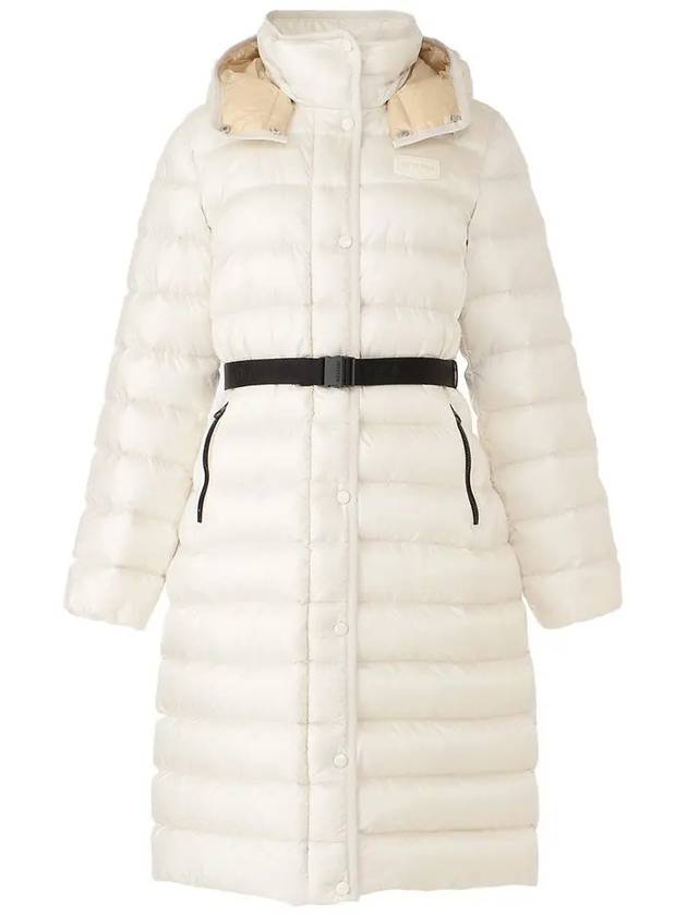 Women s ELVEZIA Hooded Long Padded Jacket White - DUVETICA - BALAAN 2