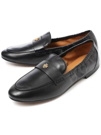 Ballet Double T Napa Leather Loafers Black - TORY BURCH - BALAAN 2