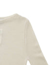 Women's round neck knit KN34IV IVORY - LOW CLASSIC - BALAAN 4