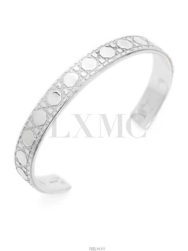 Icon Cannage Bangle Bracelet Silver B2164HOMST Warranty - DIOR - BALAAN 3