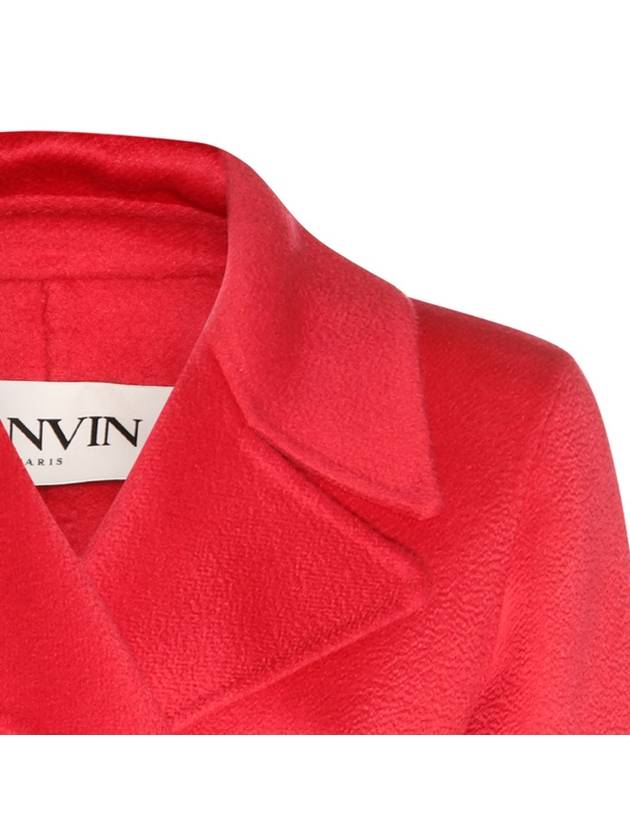 Lanvin Watermelon Cashmere Long Coat - LANVIN - BALAAN 4