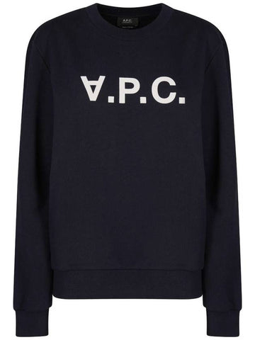 A.P.C. Logo Print Crewneck Sweatshirt Clothing - A.P.C. - BALAAN 1