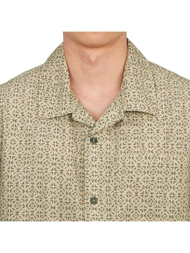 Popeline Baja Print Short Sleeve Shirt Beige - CP COMPANY - BALAAN 6